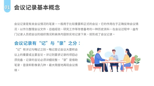 会议记录培训PPT模板会议纪要
