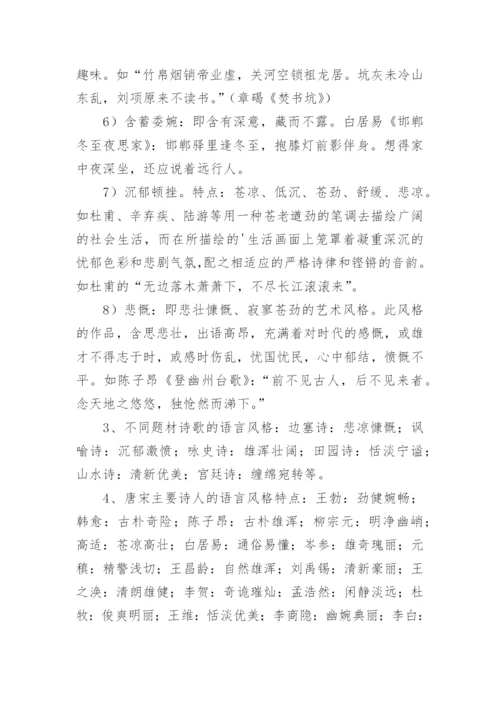 鉴赏古代诗歌的语言教学设计.docx