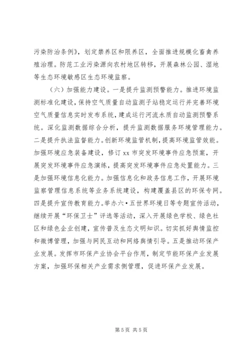 市环保局年度工作计划.docx