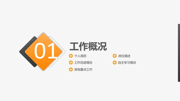 转正答辩岗位述职报告PPT多用途模板