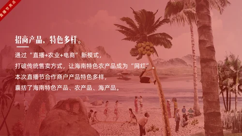 网红主播直播带货电商助力扶贫PPT模板