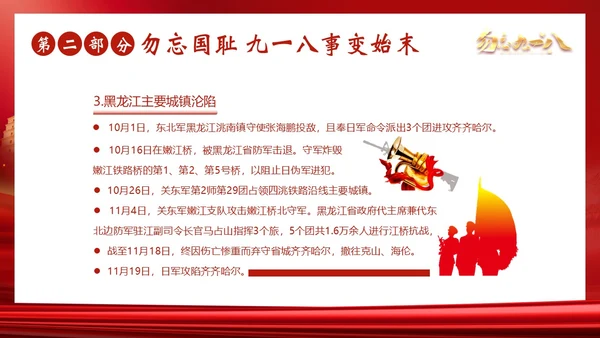 九一八事变勿忘九一八勿忘国耻918PPT课件
