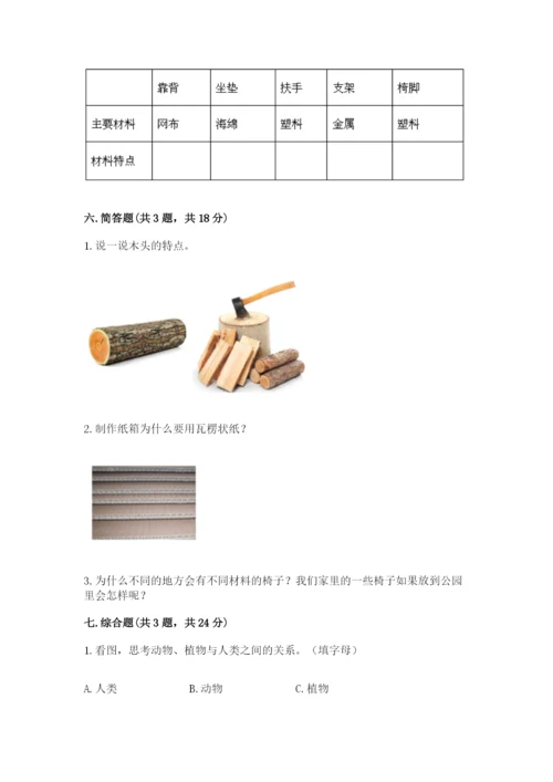 教科版小学二年级上册科学期末测试卷审定版.docx