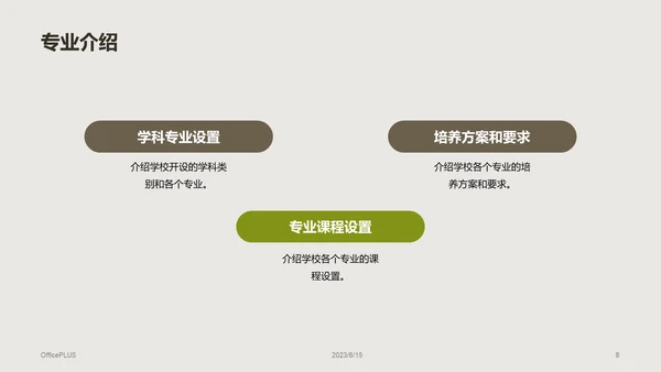 绿棕色商务现代校园招生宣传PPT模板