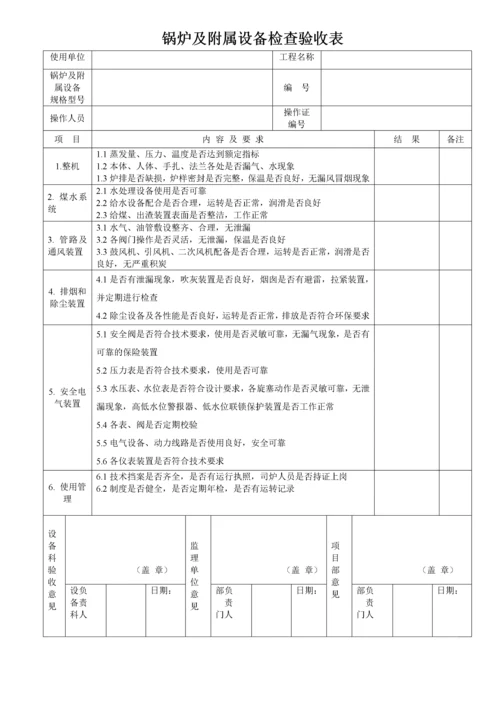 各类机械设备检查验收表_2.docx