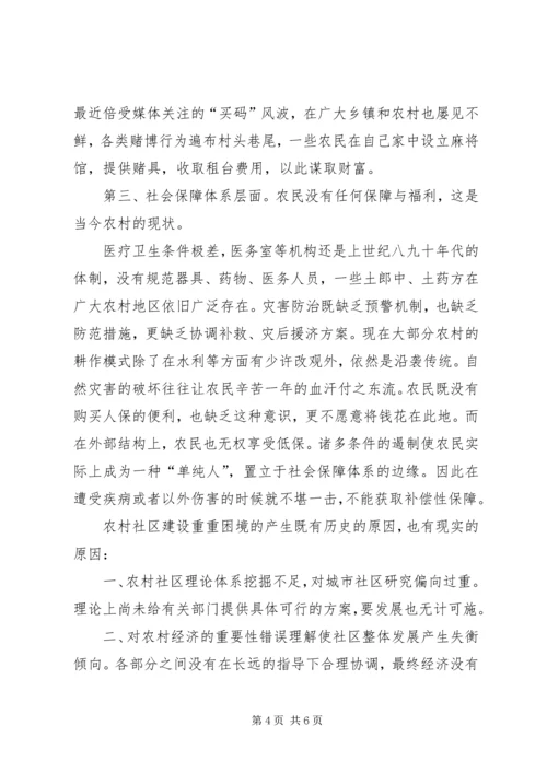 农民、农村发展与和谐社会建议.docx