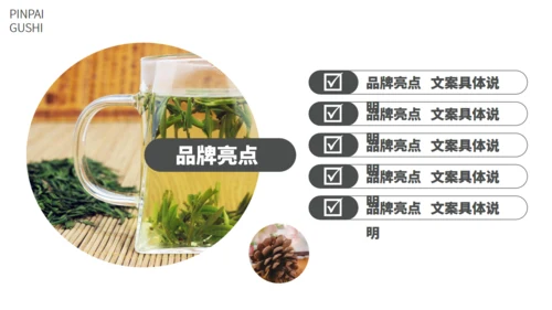 茶业店春茶产品介绍宣传手册通用PPT模板