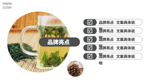 茶业店春茶产品介绍宣传手册通用PPT模板