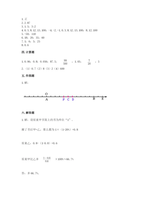 北京版六年级下册期末真题卷附参考答案（典型题）.docx