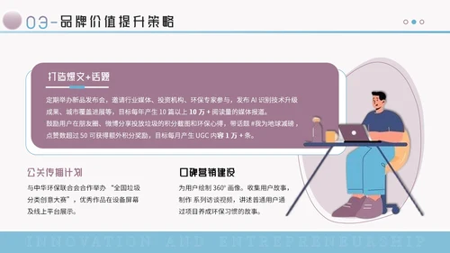 蓝紫色创意风创新创业大赛PPT模板