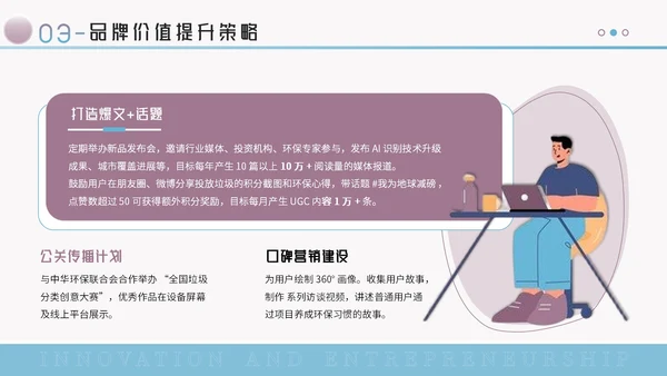 蓝紫色创意风创新创业大赛PPT模板