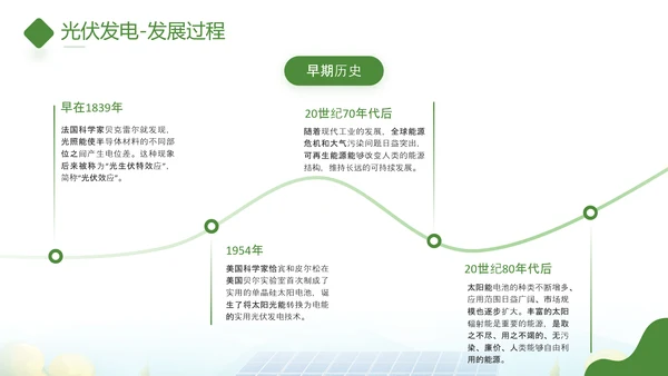 太阳能板光伏发电PPT模板