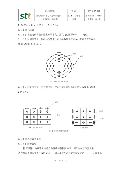 公共场所集中空调通风系统新风量检测作业指导书