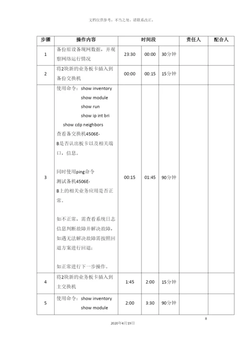 运营商网络割接方案.docx