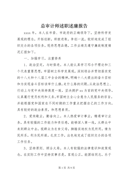 总审计师述职述廉报告.docx