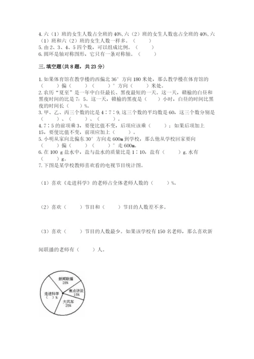 小学六年级数学上册期末卷附参考答案【研优卷】.docx