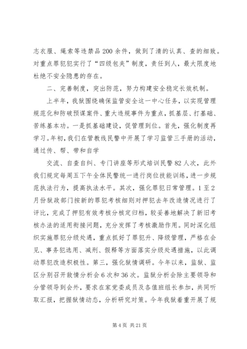 二00六年上半年监管改造工作总结.docx
