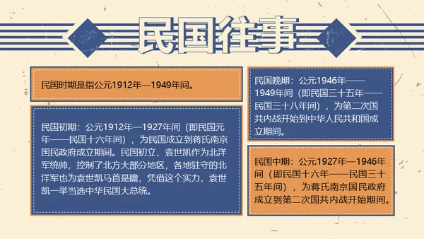 复古时尚唱片民国风通用PPT模板