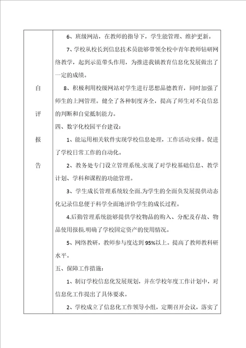 临沂市数字化校园自评报告