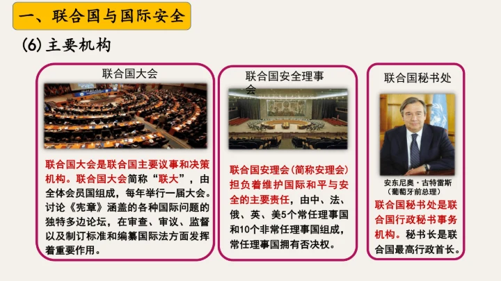 第20课 联合国与世界贸易组织 课件