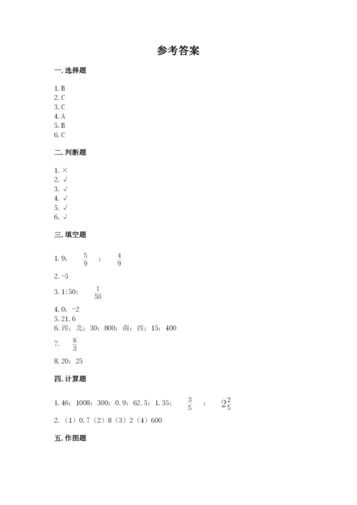 小学六年级下册数学期末卷含答案（基础题）.docx