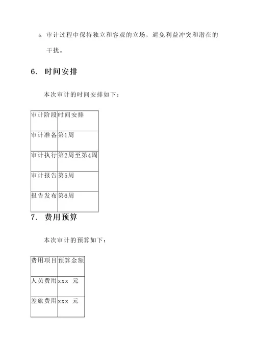 物业公司财务审计方案