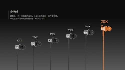 小米6新品发布会风格通用PPT模板