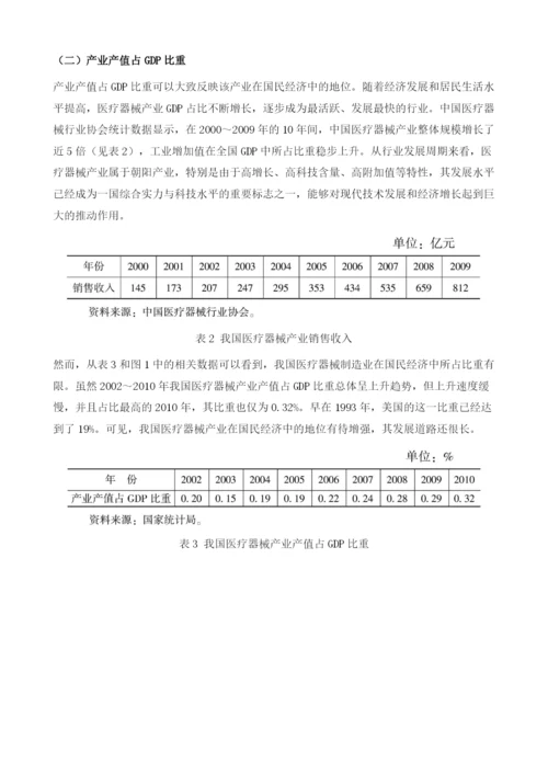 我国医疗器械产业安全状况评估.docx