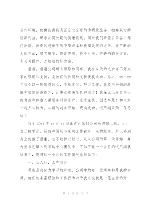 试用期采购工作总结.docx