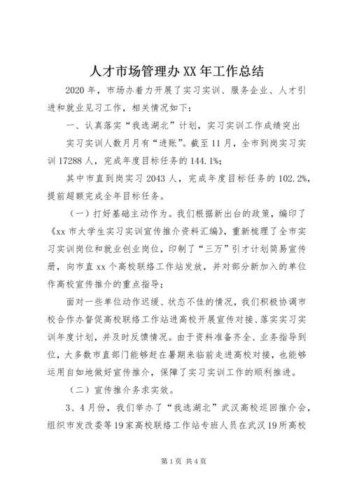 人才市场管理办某年工作总结.docx