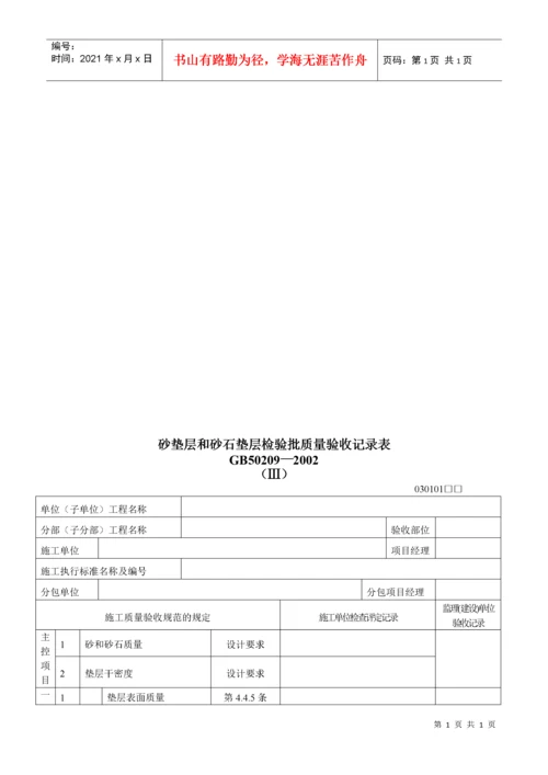 建筑装饰装修工程检验批质量验收记录表.docx