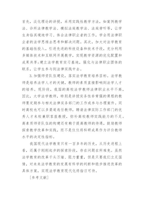 法学教育相关论文.docx