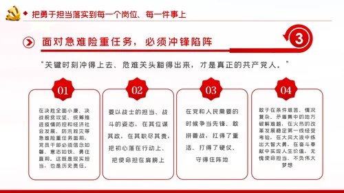 不懈淬炼勇于担当的政治品格党课党建PPT