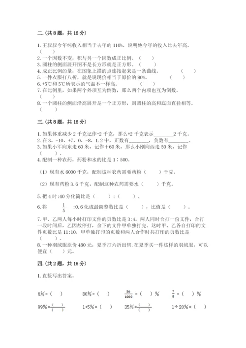 苏教版小升初数学模拟试卷【夺分金卷】.docx