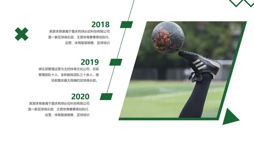 欧美风足球培训俱乐部宣传动态PPT模板