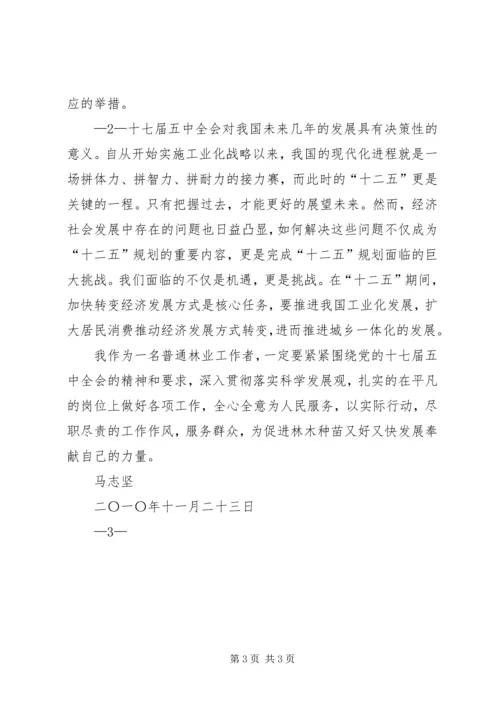 学习十七届五中全会体会 (3).docx