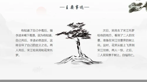 《水浒传》宋江人物解析通用PPT模板