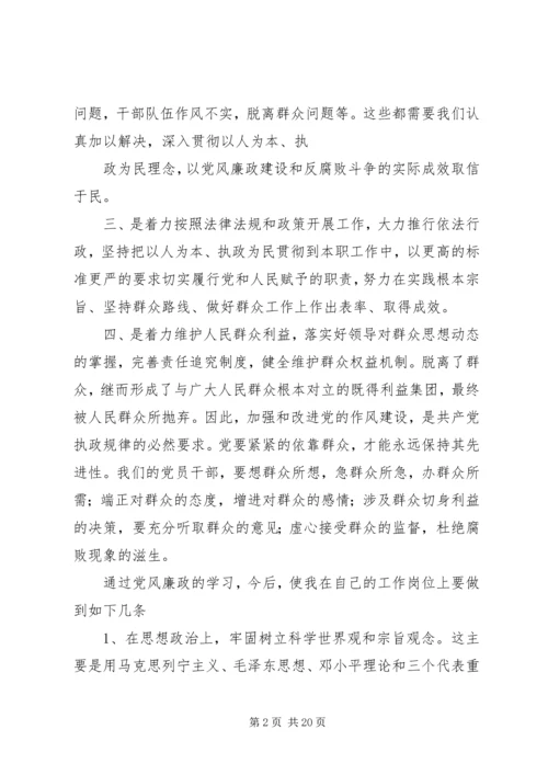 学习党风廉政建设心得体会.docx