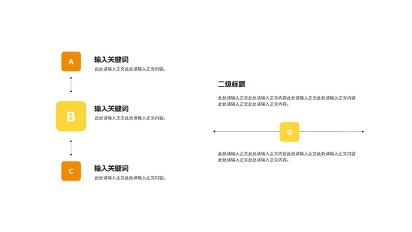 简约风橙色几何毕业论文答辩PPT模板