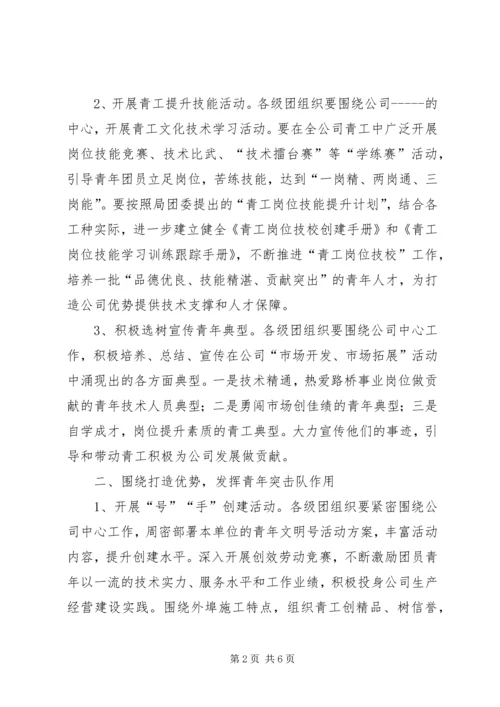 公司团委工作要点 (4).docx