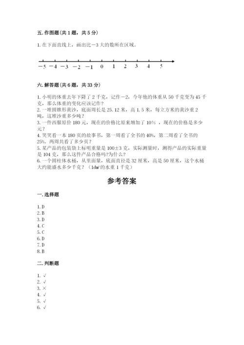 北京版六年级下册数学期末测试卷【考点梳理】.docx