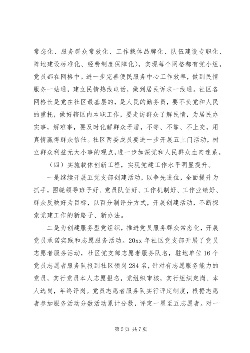社区党支部XX年工作计划格式范文.docx