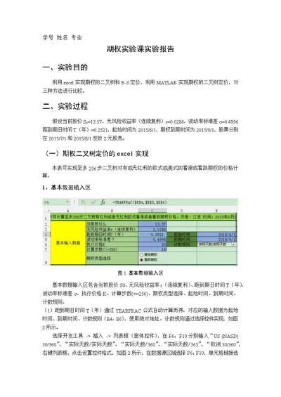 期权实验课实验报告