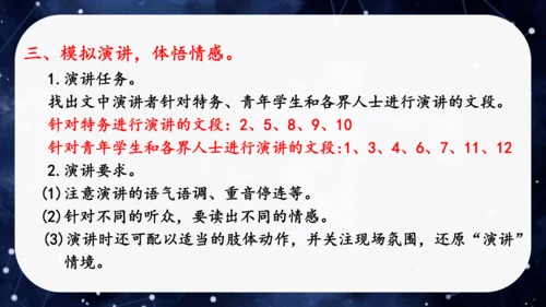 八年级语文下册第四单元任务一：学习演讲词（公开课）课件(共46张PPT)