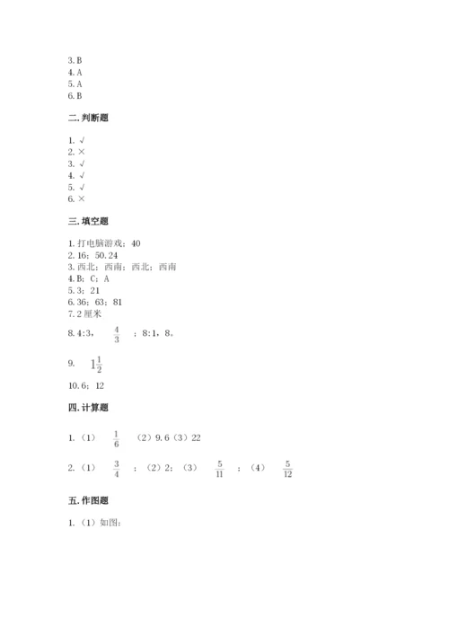 人教版六年级上册数学期末测试卷附下载答案.docx