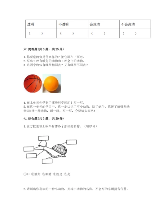 教科版小学科学一年级下册期末测试卷附答案ab卷.docx