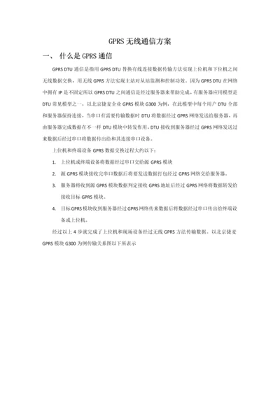 GPRS无线通信专项方案.docx