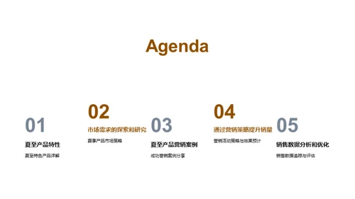 夏至特色产品赢销策略