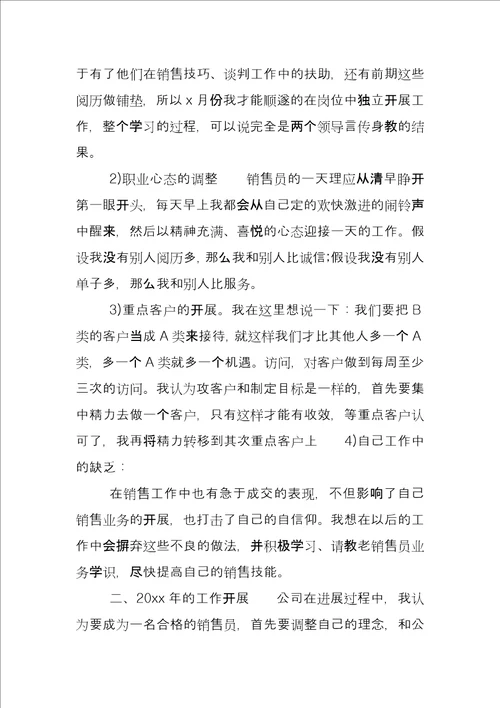 销售顾问年度个人总结及小结