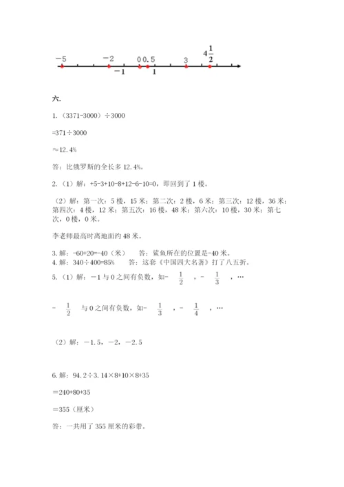 沪教版六年级数学下学期期末测试题精品【精选题】.docx